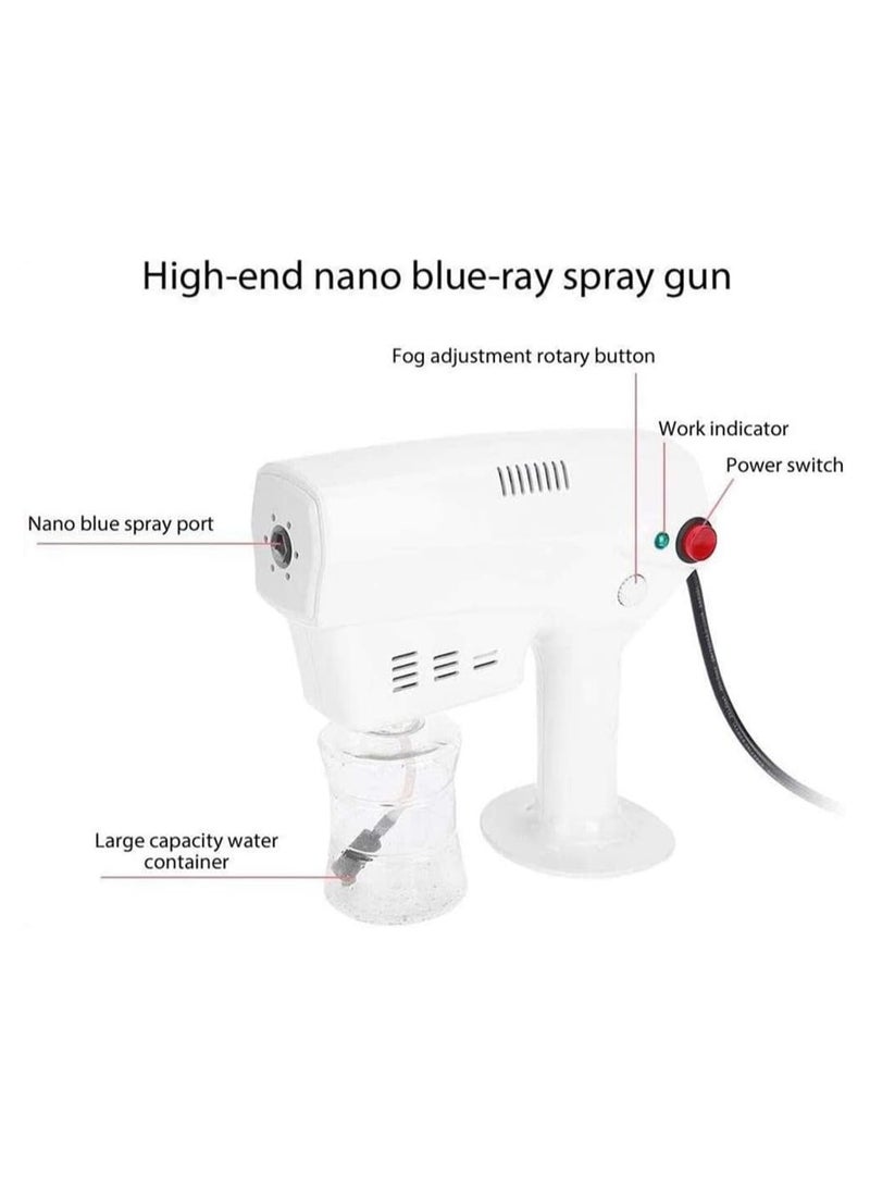 Disinfecting Blue Light Nano Steam Gun Sprayer, Multi-Functional Hair and Face Steamer with Ultra-Fine Mist and Trigger Spray, Suitable for Offices, Homes, and Beauty Salons - Image 4