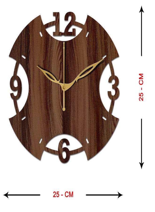 Freny Exim 10" Inch Wooden Wall Clock (Wenge, Small Size, 25cm x 25cm)-003 - Image 4
