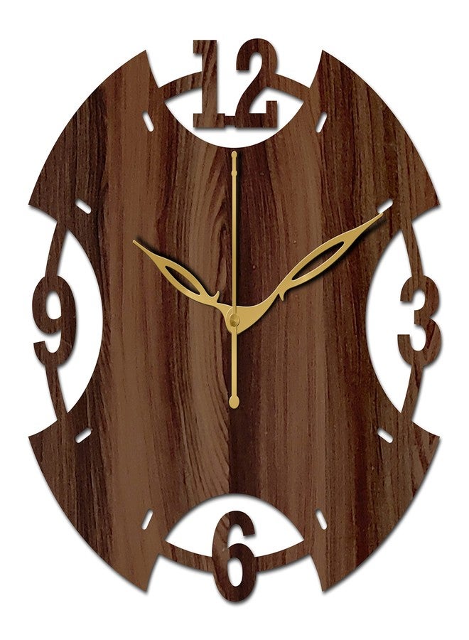Freny Exim 10" Inch Wooden Wall Clock (Wenge, Small Size, 25cm x 25cm)-003 - Image 1