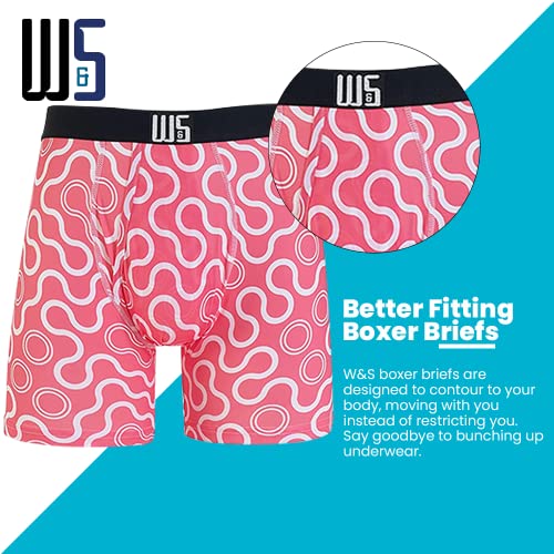Warriors & Scholars Chafe Safe Pouch Boxer Briefs For Men Pack Of 6, Ultra Soft, Breathable Quick Dry, Moisture-Wicking, Buldge Enhancing Mens Underwear, AM95 L - Image 4