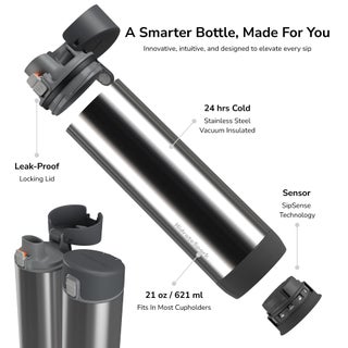 HidrateSpark Hidrate Spark PRO Smart Water Bottle – Tracks Water