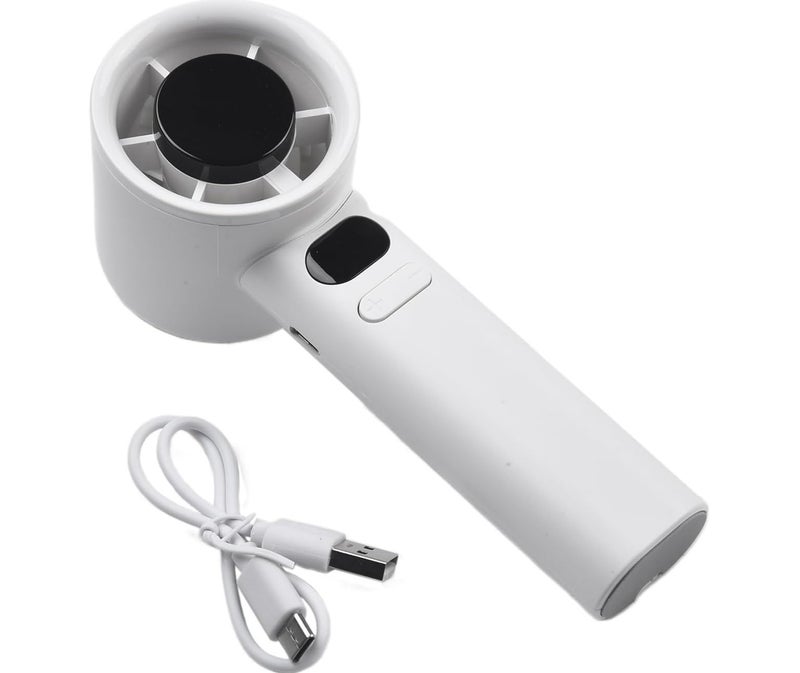 Mini Portable Fan Powerful Handheld Fan,120 Speeds Infinitely Variable Speed Personal Small Rechargeable Hand Fan for Adults & Kids Travel White 16X5.8X5.55CM - Image 4