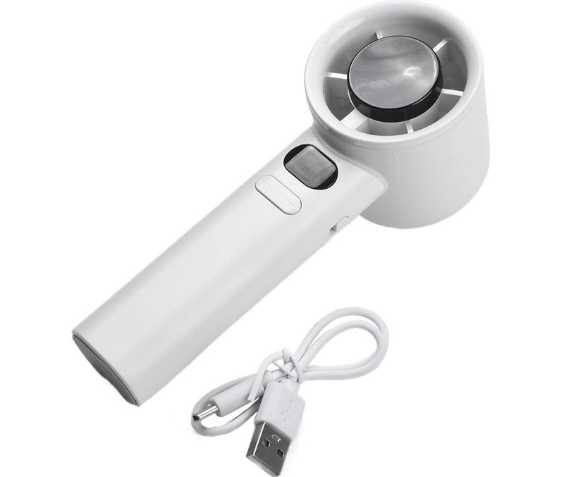 Mini Portable Fan Powerful Handheld Fan,120 Speeds Infinitely Variable Speed Personal Small Rechargeable Hand Fan for Adults & Kids Travel White 16X5.8X5.55CM - Image 2