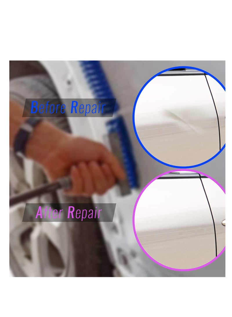 Nylon Auto Body Dent Repair Tool Kit with Blue Adhesive Pulling Tabs for Effective Car Dent Removal - Image 5