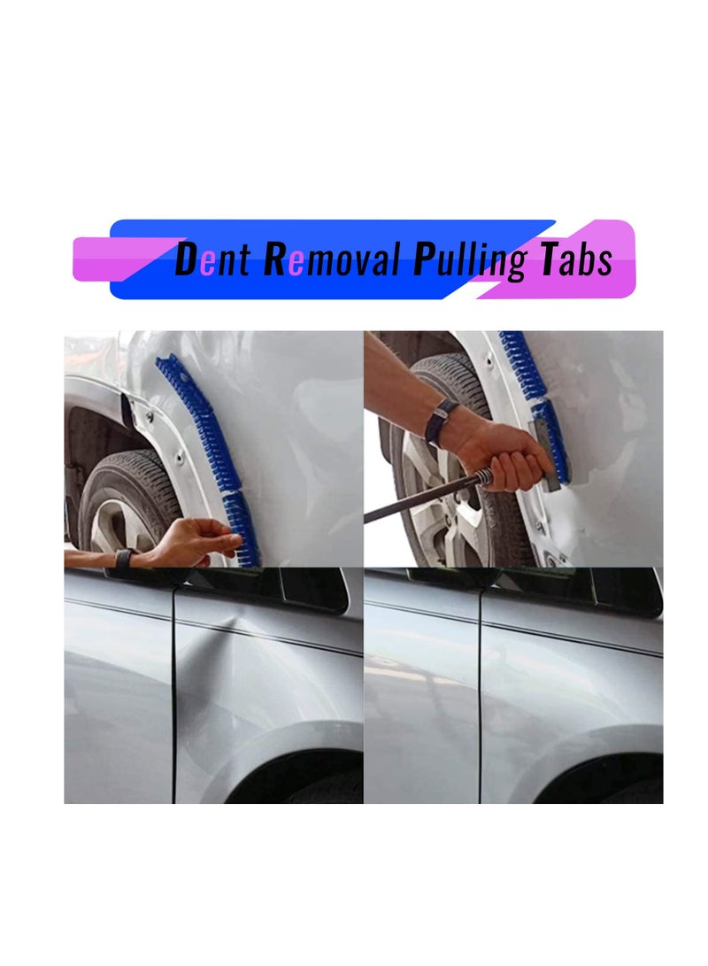 Nylon Auto Body Dent Repair Tool Kit with Blue Adhesive Pulling Tabs for Effective Car Dent Removal - Image 4