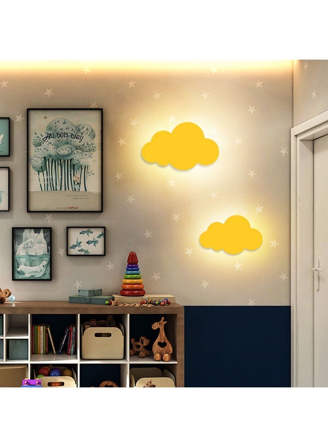 NIBEMINENT Cloud Shaped LED Wall Light for Kids Room Blue 35 x 10 35cm - Image 4