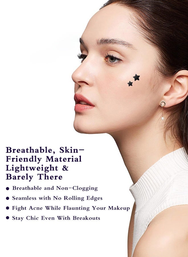 Kormesic 280PCS Star Shaped Acne Patches, Colorful Hydrocolloid Blemish Patches, Cute Pimple Cover Stickers for Face, Invisible & Decorative Spot Treatment Patches - Image 5