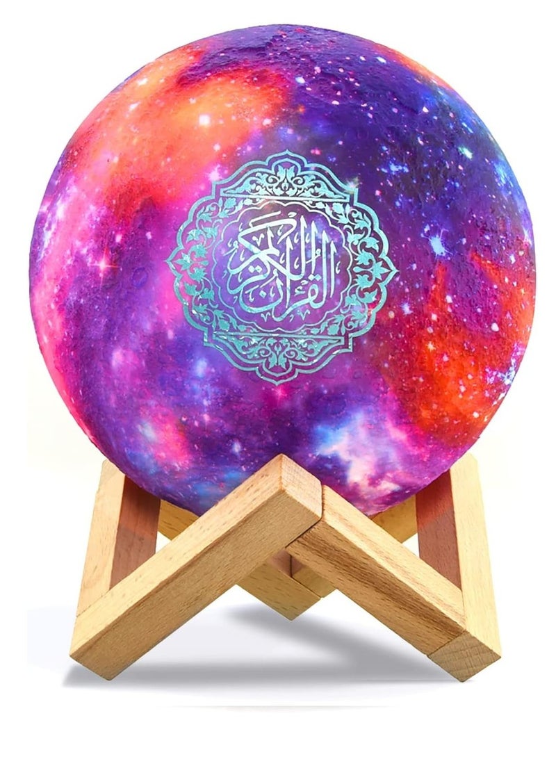 ELTRAZONE Moon Quran Speaker,Starry Moon Quran Lamp Bluetooth Speaker Lamp Quran Cuba with APP Control Quran Recitation, Eid Mubarak hajj Gifts - Image 2