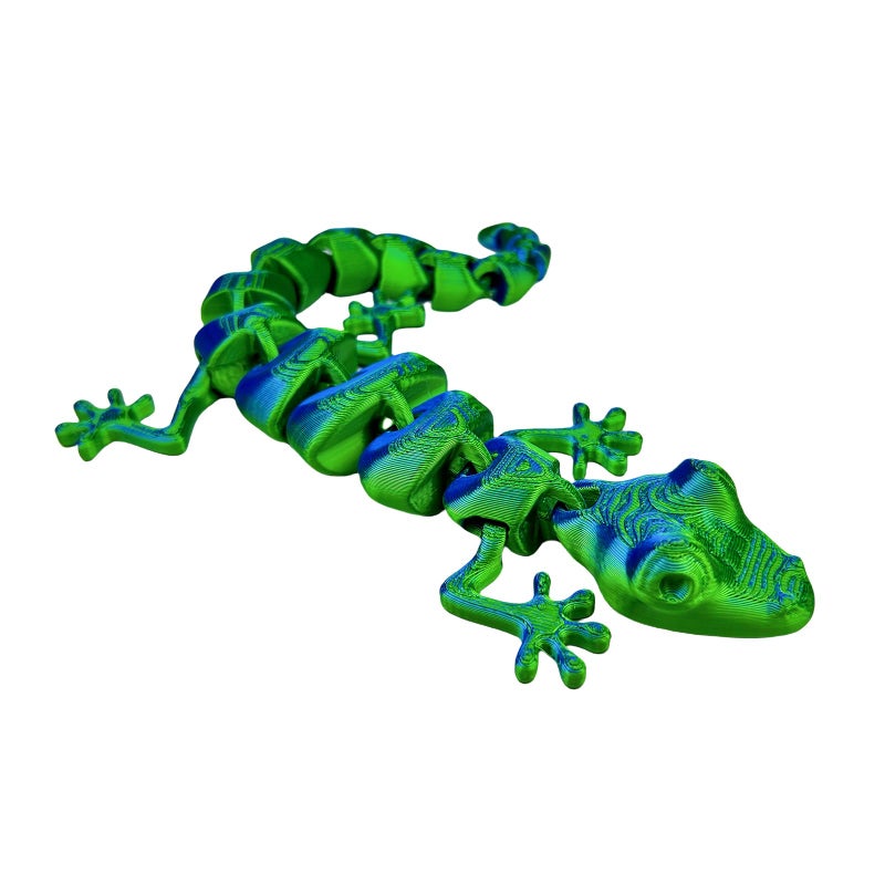MAVLENT 3D Printed Gecko Animals Flexible Fidget Lizard for Adults Home Office Decor Stocking Stuffers Bulk Birthday Party Halloween - Image 3