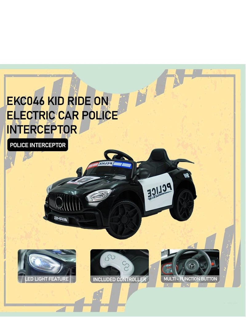 Rally Electric Police Car for Kids with Remote Control and Lights - 6V Battery - Safe and Fun Charging Kids Car - Image 2