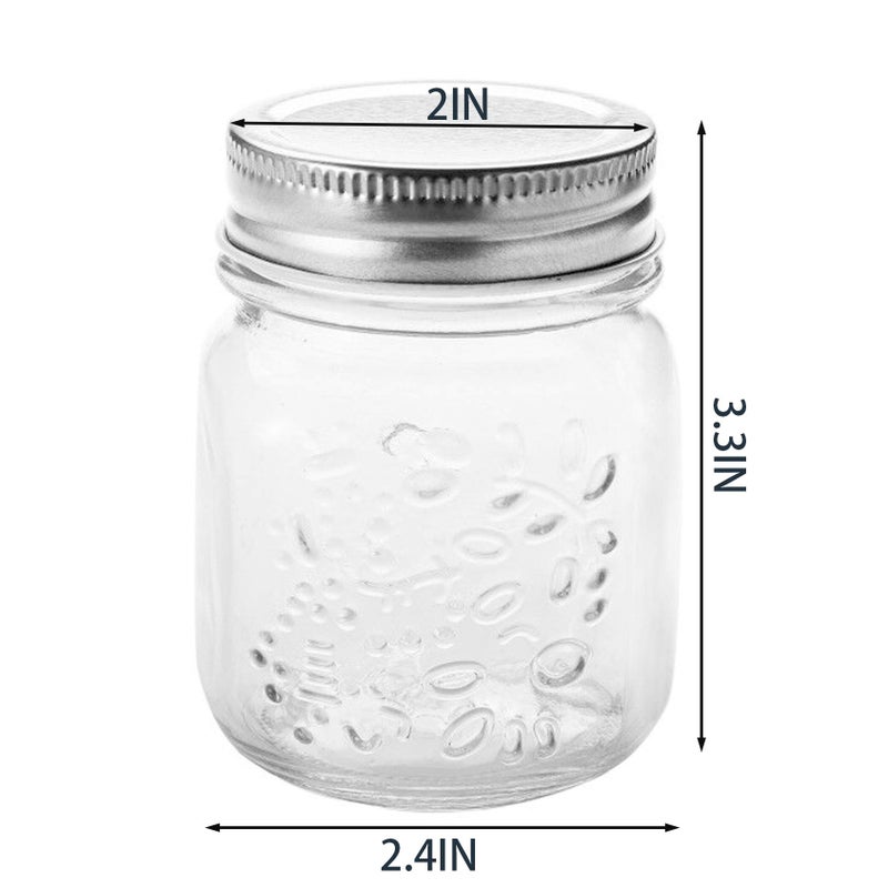 Cedilis 20 Pack 4oz Mini Mason Jars with Airtight Lids, Jelly Jars, Glass Jars for Jam, Honey, Wedding Favors, Shower Favors - Image 5