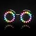 GloFX Programmable LED Glasses 350 Full Color Modes USB Rechargeable Light Up Glasses for Edm Music Festival Rave Party Dance Performance Cosplay Costume - Image 3