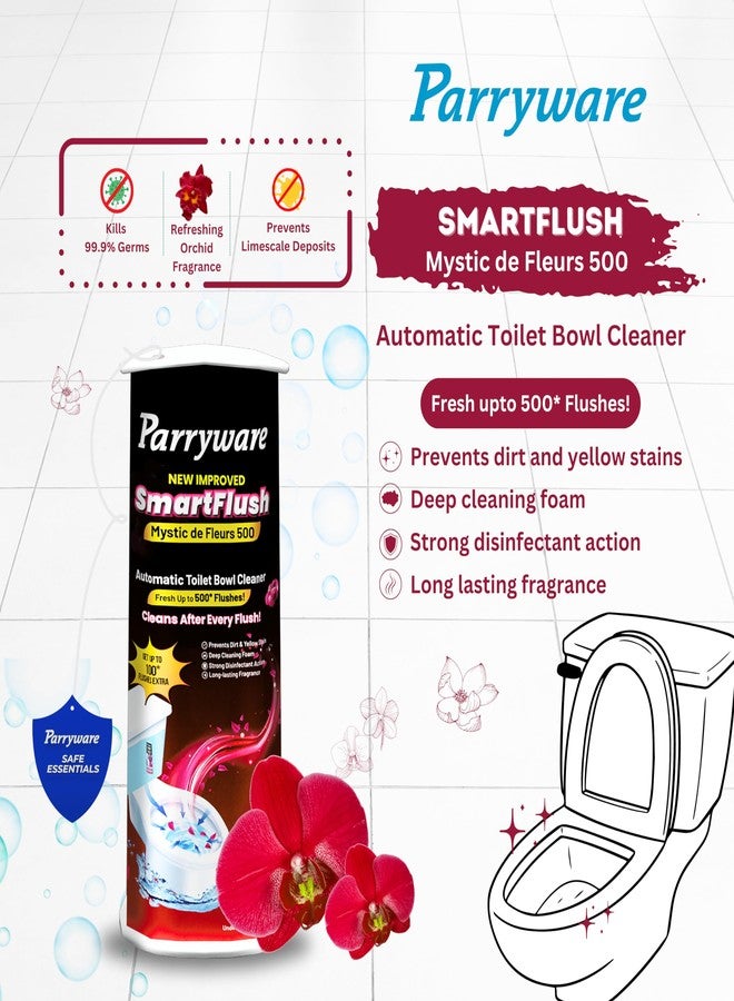 Parryware SmartFlush Mystic de Fleurs 500 - Automatic Toilet Bowl Cleaner upto 500* flushes - 180g (Pack of 1) - Image 4