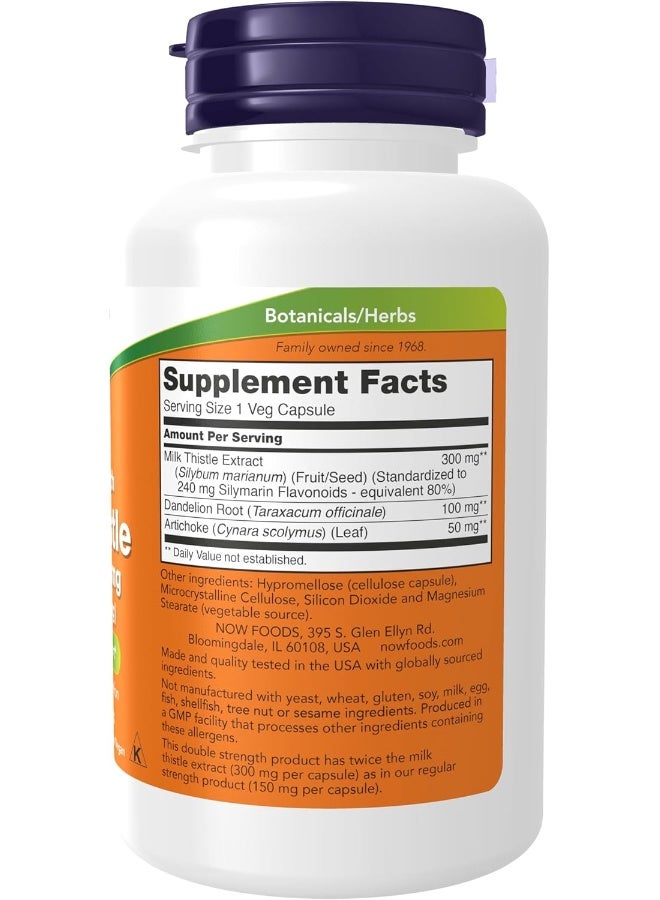 Now Foods Silymarin Milk Thistle - 300 Mg, 100 Veggie Capsules - Image 2