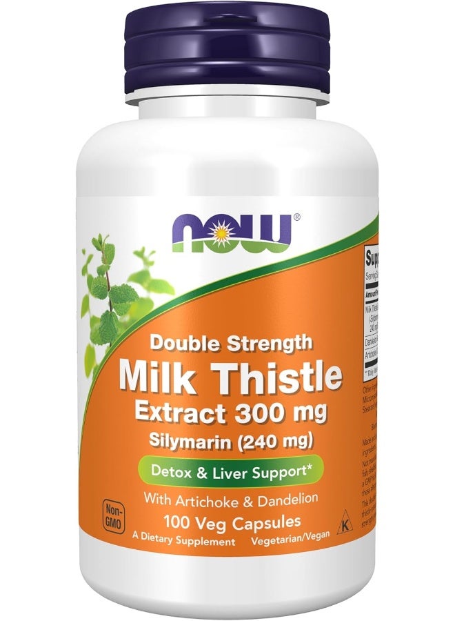Now Foods Silymarin Milk Thistle - 300 Mg, 100 Veggie Capsules - Image 1