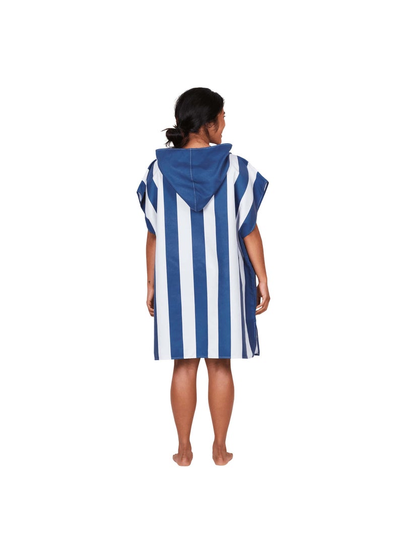 Dock & Bay Dock & Bay Adult Poncho, Hooded Beach Towel with Deep Pockets, Quick Dry, Compact & Lightweight - Large - WHITSUNDAY BLUE  - Image 5