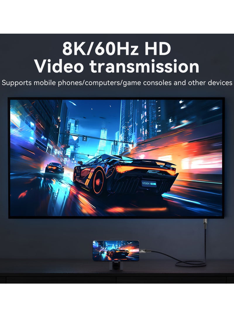 SMART SOURCE USB-C to USB-C Thunderbolt 4 Cable, 240W PD, 40Gbps Data Transfer, 8K & 4K Video Output, Support Extended Display, Compatible with MacBook Pro, iPad Pro, Lenovo, Dell, HP, iPhone 16, Galaxy,【6ft/1.8m】  - Image 4