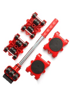 ELTRAZONE Dropshipping Furniture Mover Set Furniture Mover Tool Transport Lifter Heavy Stuffs Moving Wheel Roller Bar Hand Tools 5 Pcs Set  - Image 1