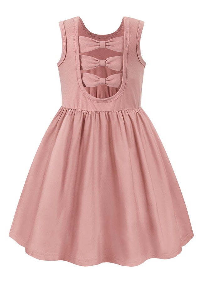 آرشنر فساتين صيفية للبنات من أرشينر، مناسبة للشاطئ، بوهو، للحفلات الرسمية، وأعياد الميلاد، وعيد الفصح، وعيد الحب، فستان وردي أنيق، مقاس 6 - Image 1