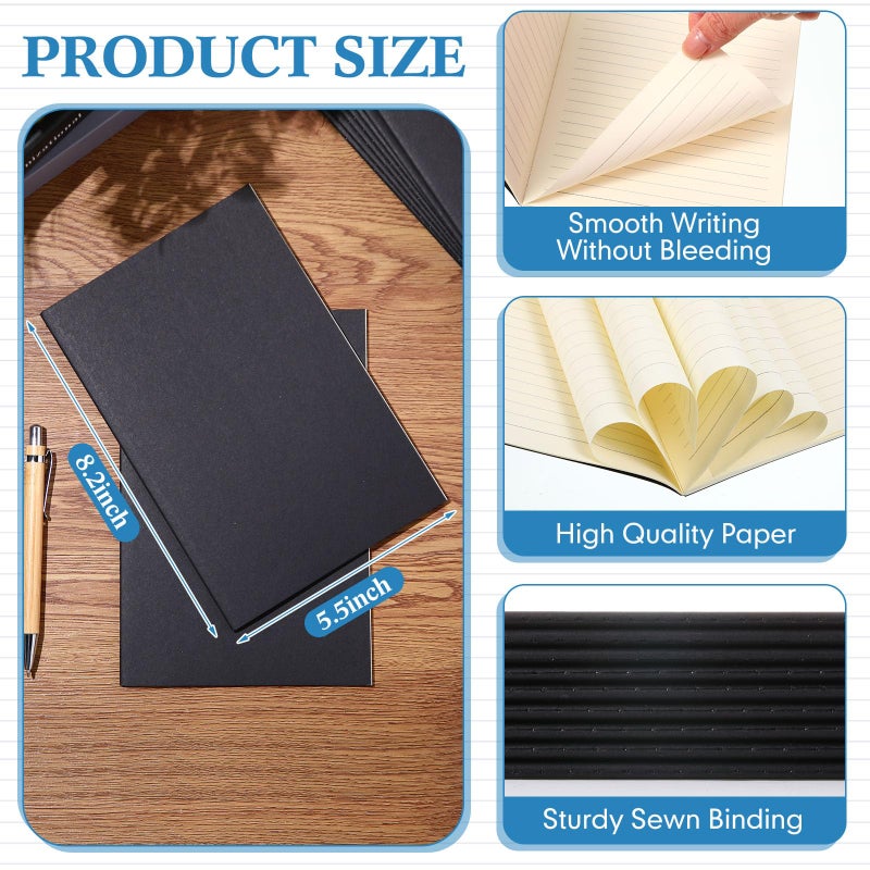 Mimorou 100 Pcs Journals Notebooks Bulk - Kraft Softcover A5 Small Notebooks 5.5 Inch x 8.3 Inch Notepads with 60 Page 30 Sheet for Writing Sketch Travel Office Supplies(Multicolor,Lined) - Image 4