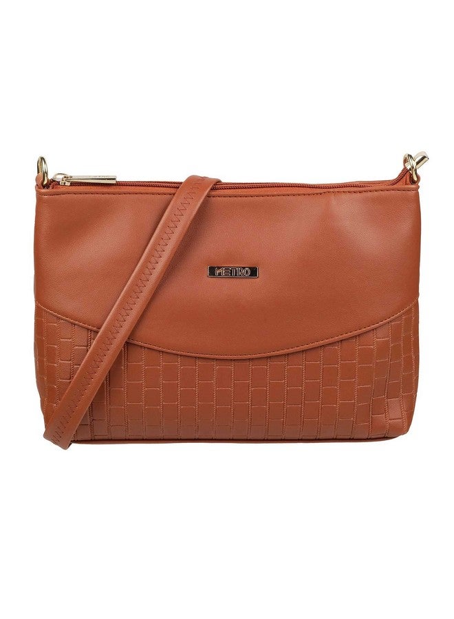 Metro حقيبة كاجوال نسائية بسحاب من جلد صناعي ميترو تان (66-7249) - Image 1