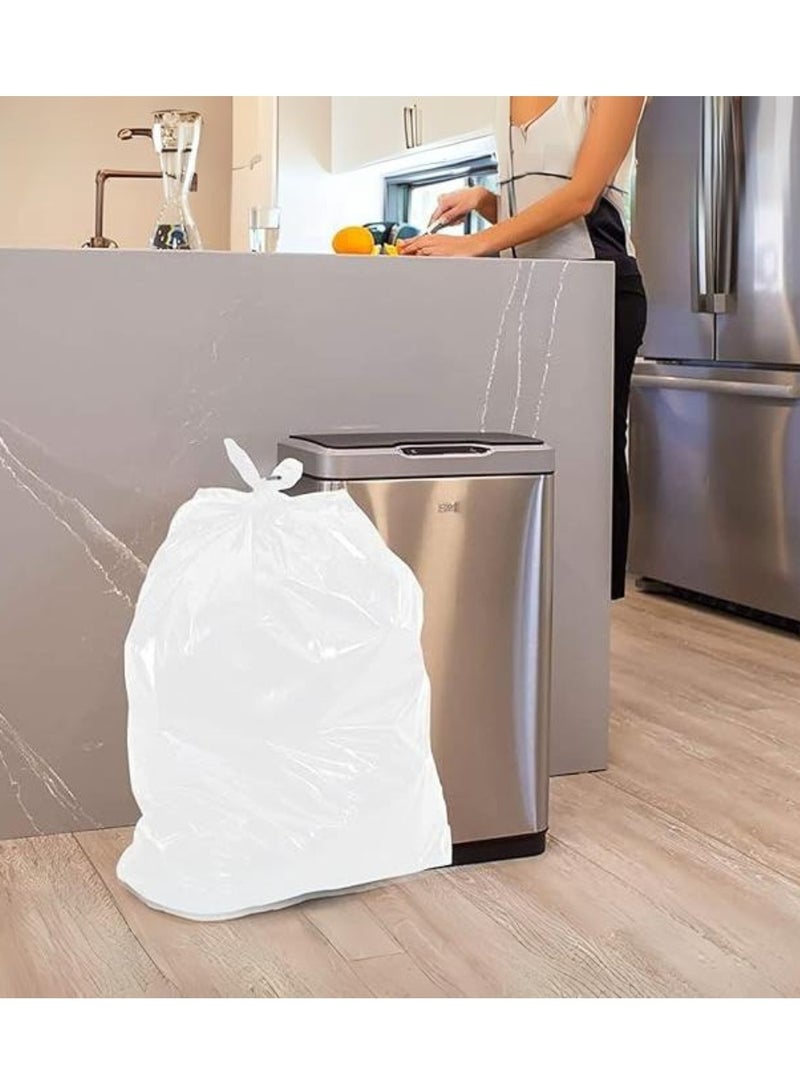 أكياس القمامة البيضاء القابلة للتحلل - 50x60، 30 ميكرون، مادة HDPE، عبوة من 70 - Image 4