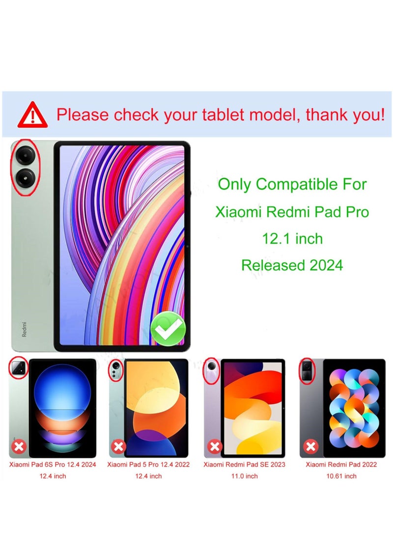 1 Pack Screen Protector Compatible with Redmi Pad Pro 12.1-inch High Transmittance Glass Scratch Resistant Case Friendly OilProof Tempered Glass for Redmi Pad Pro 12.1 - Image 2