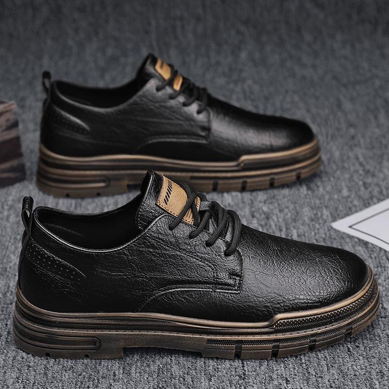 Men'S Shoes Autumn 2025 Low-Top Martin Shoes Men'S Workwear British Style Men'S Casual Trendy Leather Shoes Height Increasing - Image 5