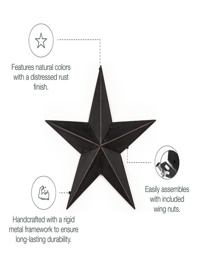 Hearthside Collection CWI Gifts Black Barn Star, 36" - Image 2