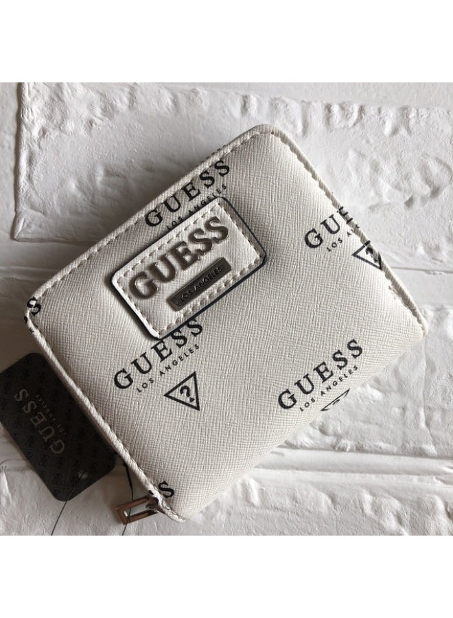 جيست لوريل SLG سحاب صغير حول المحفظة طباعة بيضاء - Image 1