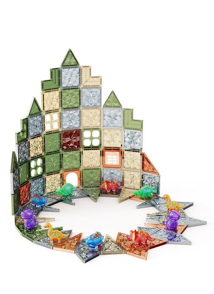 General Magnetic Tiles Nature Color Educational Toy 3D Magnetic Tiles with Faceted Color Windows 3rd Birthday Gift  - Image 3