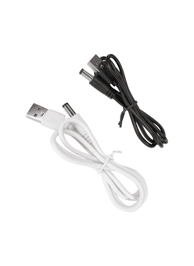 Generic - DC Line Usb To DC Power Cord Round Hole Copper Core Bluetooth Speaker Humidifier DC Charging Cable-Color:3cm 1m Bronze Black - Image 1
