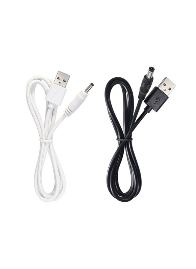 Generic - DC Line Usb To DC Power Cord Round Hole Copper Core Bluetooth Speaker Humidifier DC Charging Cable-Color:3cm 1m Bronze Black - Image 1