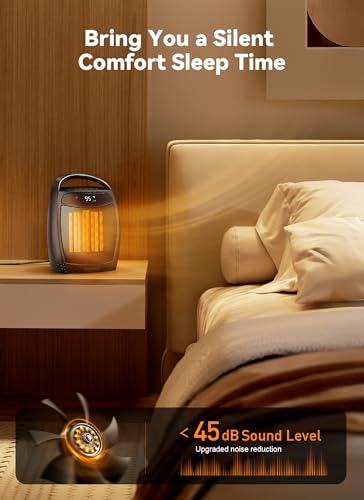GiveBest Space Heater, 1500W Electric Portable Heaters for Indoor Use, Remote, 4 Mode, Timer, ECO Mode, PTC Ceramic Fast Safety Heat for Bedroom Office Home - Image 4