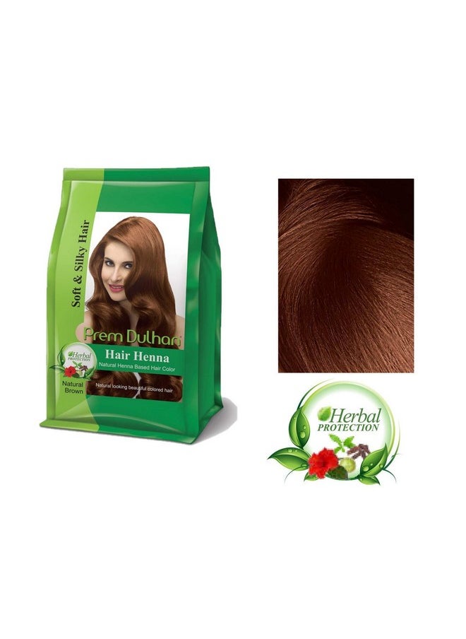 Prem Dulhan Hair Henna Natural Henna Based Hair Color |Natural Brown| -125 Grm (Pack Of 2)  - Image 4