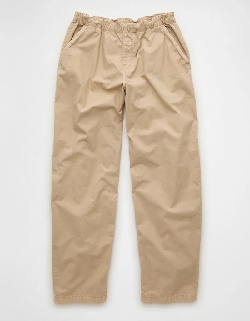 American Eagle  AE Low-Rise Pull-On Barrel Pant for Women | Best Price UAE
