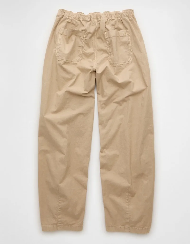 American Eagle  AE Low-Rise Pull-On Barrel Pant for Women | Best Price UAE