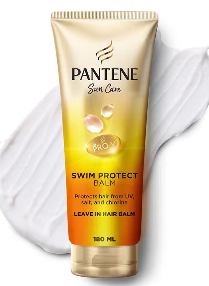 Pantene Sun Care Sun Protect Leave-In Hair Spray & Swim Protect Hair Balm, 200ml + 180ml, Dual Pack, Protects Hair from UV Damage, Salt & Chlorine, Fresh Fragrance, Suitable for All Hair Types - Image 2