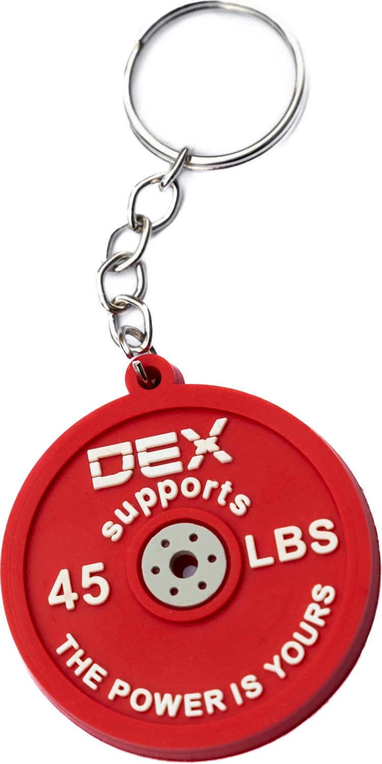 Fitness Weight Plate Miniature Keychain Silicone Model