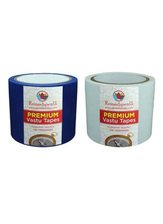 Vastu Tape For Vastu Correction Of Toilet And Entrance Combo Of Vastu Blue Tape - Vastu White Tape (Size 3 To 4 Inch - 20 Meter Approx, Pack Of 2) - pzsku/Z6D441C30619BFFB271E7Z/45/_/1725608315/f1abd53d-6049-4a51-9652-de41c30a95fc