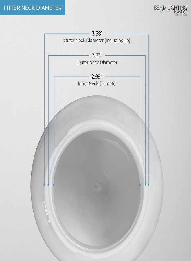 BEAM Lighting Plastics Your Diffuser Source Beam Lighting 6-inch Clear Acrylic Replacement Globe - Cover for Ceiling, Wall Fixtures, Lamp Posts, or Streetlights - Image 4