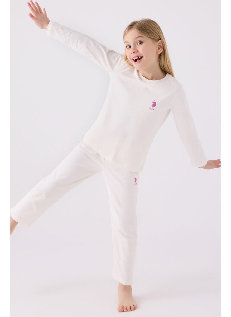 U.S. Polo Assn. - Girls Vanilla Pajama Set - Image 1