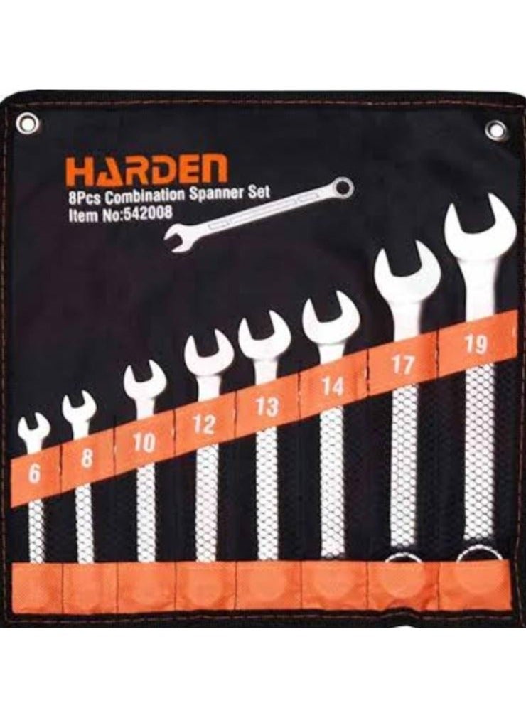 Harden Ratchet Combination Wrench set 8 pcs of 6:19mm