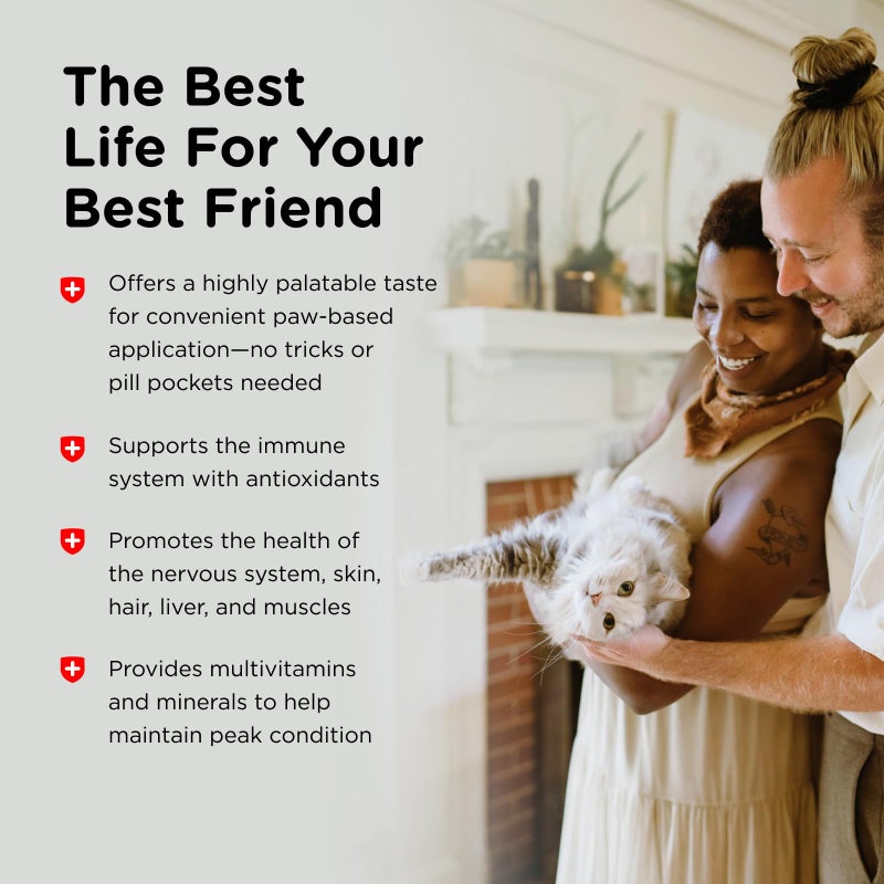 nutri vet Nutri-Vet Multi-Vite Paw Gel for Cats, Daily Vitamin, Kitten Supplies, Immune Support, Cat Vitamin, Potent Antioxidants, Multi-Vitamin Paw Gel, Senior Feline Supplements, 3 oz - Image 4