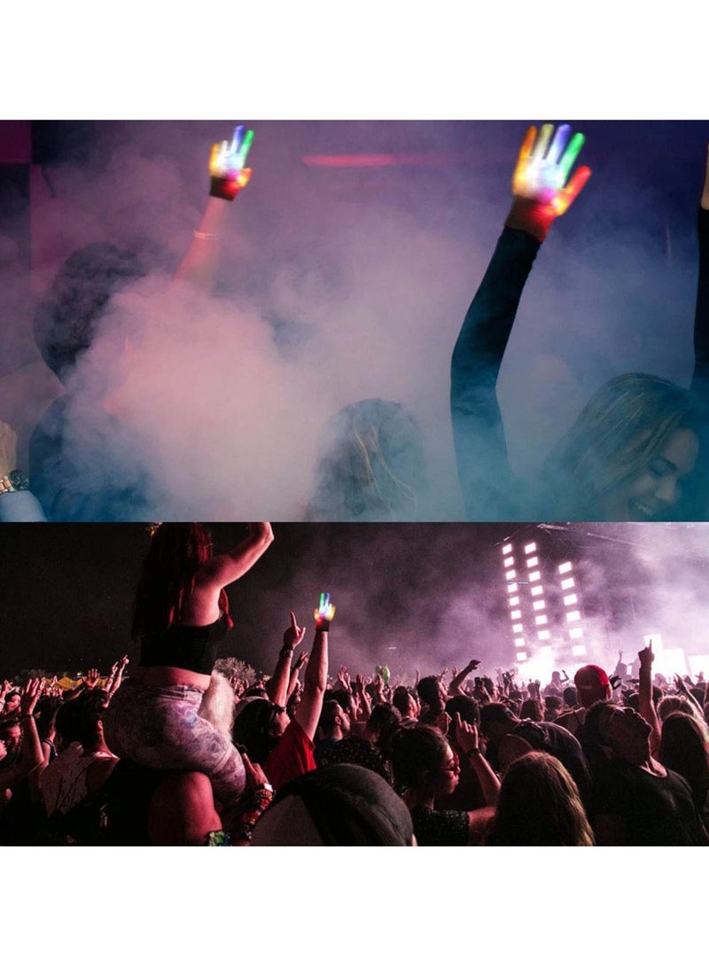 LED Flashing Gloves, Light-Up Gloves of 6 Modes Flashing for Concert Party Costume Cosplay Festival - Image 4