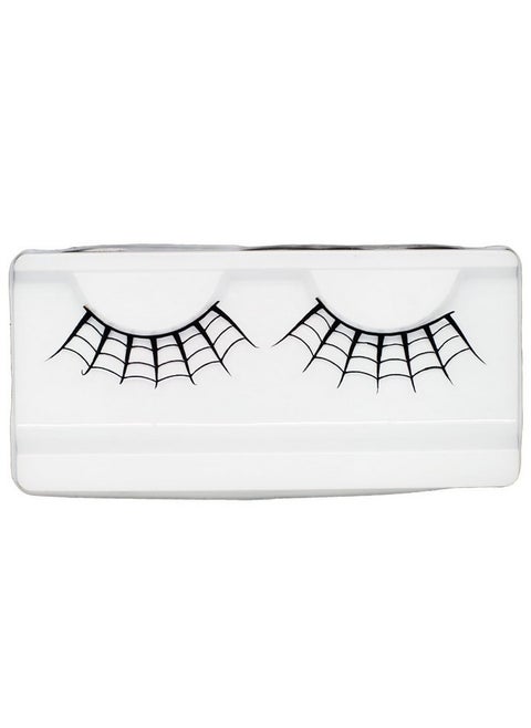 Spider Web Crown Halloween Costume Fancy Fashion Party Look Black Paper Lashes False Eyelashes 1 Pairs