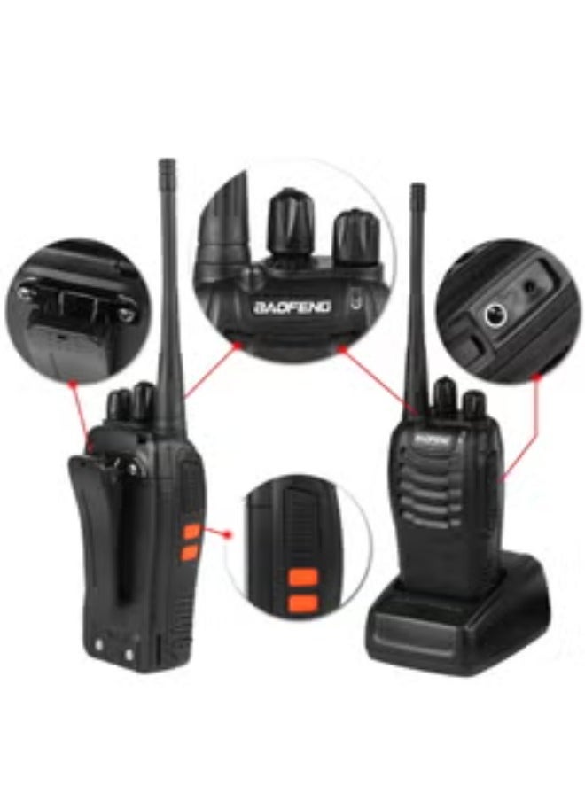 Baofeng Premium 888s Walkie Talkie Set 5W FM Two Way Radios Long Range, Durable Build, Easy to Use Ideal for Outdoor Activities, Events, Travel Rechargeable, Clear Communication  - Image 4