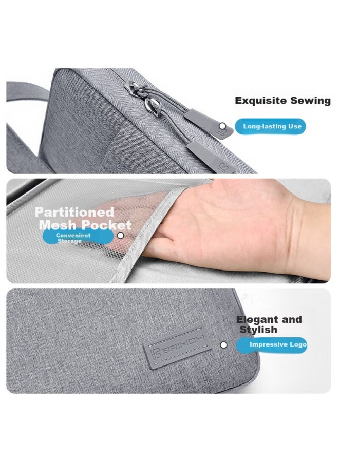 Brinch Full-open Laptop Bag 12/13.3 Inch Uni Business Lightweight Notebook Case - Image 1