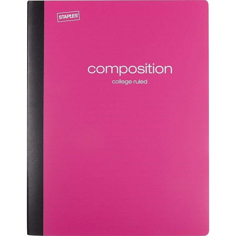 Staples STAPLES 2072488 Poly Composition Notebook College Ruled Assorted 24 pack Office Product  - Image 3