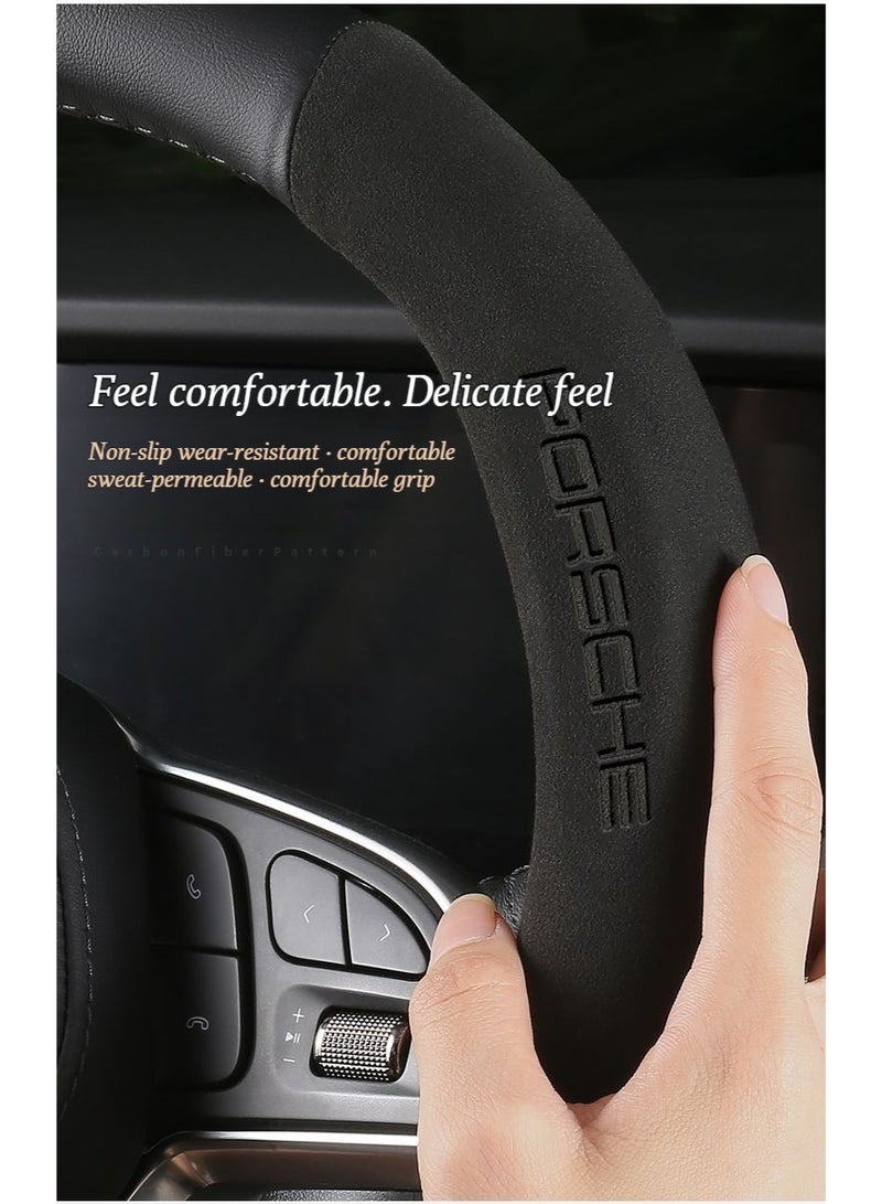 Generic Porsche steering wheel cover for Panamera, Macan, Cayenne, 911, Maserati - special interior car handle cover - Image 4